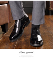 Genuine Leather Three-joint Men's Business Casual Formal Wear Leather Shoes