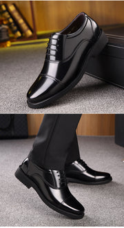 Genuine Leather Three-joint Men's Business Casual Formal Wear Leather Shoes