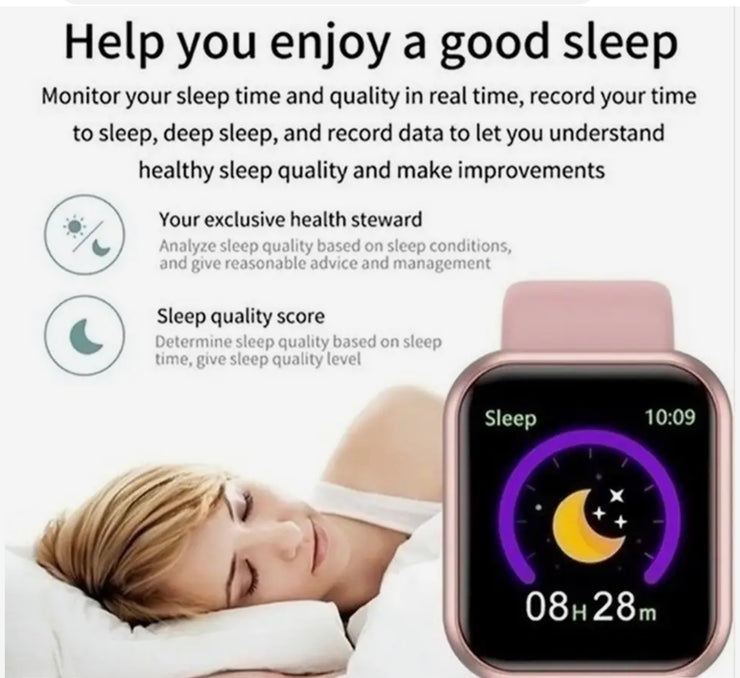 Multifunctional Smart Watch Men Women Bluetooth Connected Phone Music Fitness Sports Bracelet Sleep