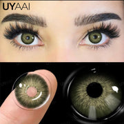 UYAAI 1 Pair Color Contact Lenses for Eyes Blue Eye Color Lenses Natural Colored Pupils for Eyes Green Lenses Eye Contacts