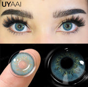 UYAAI 1 Pair Color Contact Lenses for Eyes Blue Eye Color Lenses Natural Colored Pupils for Eyes Green Lenses Eye Contacts