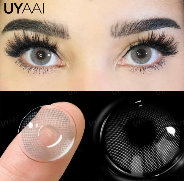 UYAAI 1 Pair Color Contact Lenses for Eyes Blue Eye Color Lenses Natural Colored Pupils for Eyes Green Lenses Eye Contacts