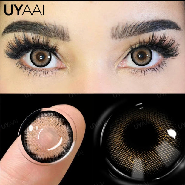 UYAAI 1 Pair Color Contact Lenses for Eyes Blue Eye Color Lenses Natural Colored Pupils for Eyes Green Lenses Eye Contacts