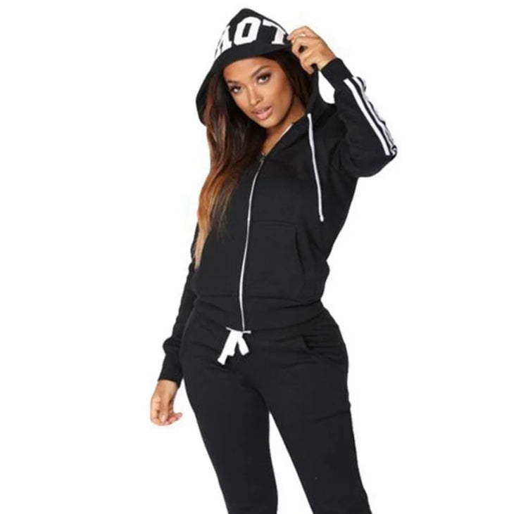 Fashion Women Track Suits Sports Wear Jogging Suits Hoodies+Sweatpants Sweat Suits