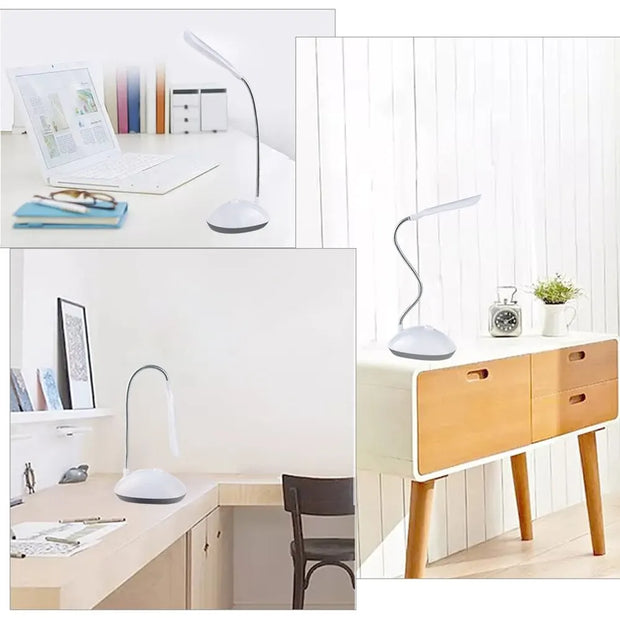 LED Desk Table Reading Lamp For Study Eye Protection Lamp AAA Battery Powered Lamp Folding Creative Night Light