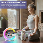 Multifunction Wireless Charger Pad Stand Speaker TF RGB Night Light 15W Fast Charging Station for iPhone Samsung Xiaomi Huawei