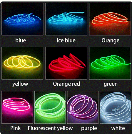 Hot Sale 1M/2M/3M/5M Car Interior Lighting LED Strip Decoration Garland Wire Rope Tube Line flexible Neon Light USB Cigar Drive