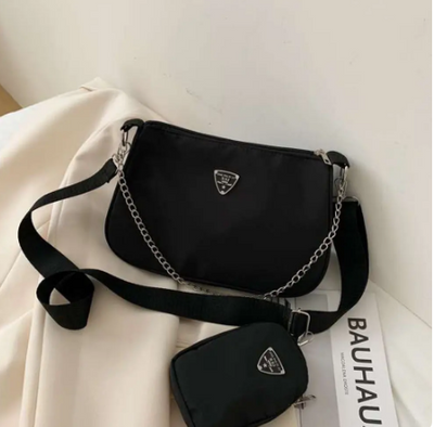 Woman Female 2in1 Sling Bag Trend Hand Bag Causal Handbag Set Crossbody Bags Shoulder Handbags For Travel Shopping