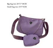 Woman Female 2in1 Sling Bag Trend Hand Bag Causal Handbag Set Crossbody Bags Shoulder Handbags For Travel Shopping