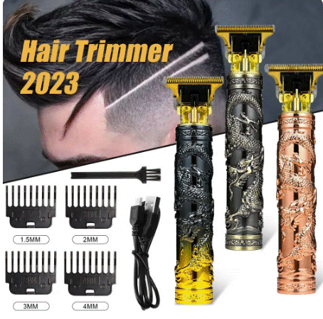 2023 New Vintage T9 Electric Cordless Hair Cutting Machine Professional Hair Barber Trimmer For Men Clipper Shaver Beard Lighter