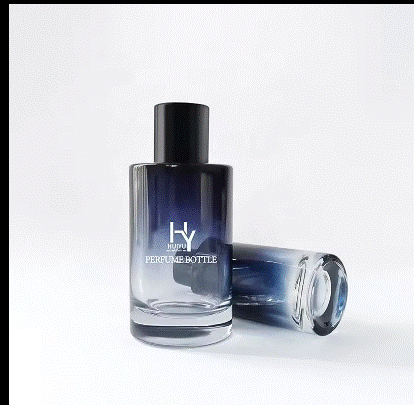 Classics Empty Cologne Bottles Blue Gradient Luxury Refillable Perfume Bottle