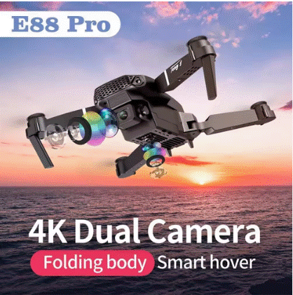 Cheap E88 Pro Hot Sales 13 Minutes Flying Battery Long Range 4K Dual Camera Portable Small Foldable RC Drone