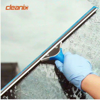 Professional window cleaning tools and kits microfiber window glass washing cleaning scrubber squeegee with extension pole