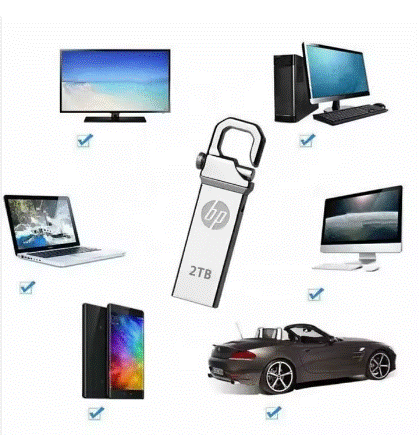 Custom Mini Metal Key U Disk Pen Drive 32GB 16GB 128GB 3.0 Memory 256GB Large Capacity 64GB USB Flash Drive For HP