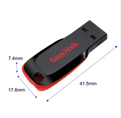 100% original SanDisk USB Flash Drive 16GB 32GB 128GB USB 2.0 Pen Drive 64GB USB Flash Stick pendrives