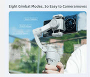 3 Axis Gimbal Stabilizer For Phone With Light 3-Axis Anti Shake Handheld Gimbal With Tripod Foldable For Iphone Android Vlog