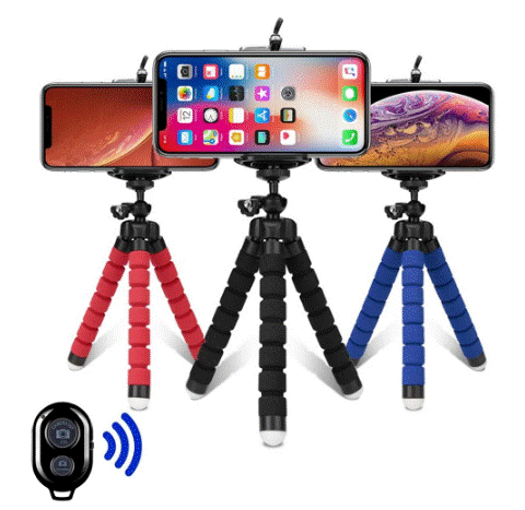 Tripods Tripod For Phone Mobile Camera Holder Clip Smartphone Monopod Tripe Stand Octopus Mini Tripod Stativ For Phone