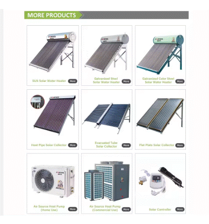 100L 200L 300L Non-Pressurized Solar Water Heater System For Home or Commercial