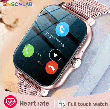 Smart Watch For Men Women Gift 1.44" Screen Full Touch Sports Fitness Watches Bluetooth Calls Digital Smartwatch Wristwatch