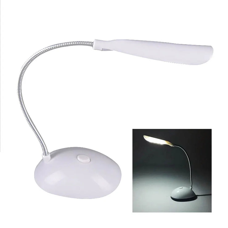 LED Desk Table Reading Lamp For Study Eye Protection Lamp AAA Battery Powered Lamp Folding Creative Night Light